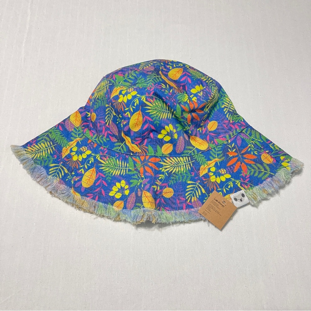Little Brownie Reversible Tropical Cookies Climb With Courage Bucket Hat NWT - Picture 3 of 7